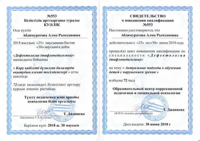 СЕРТИФИКАТ тифло-1